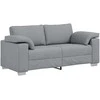 Dvivietė sofa Šviesiai pilka 180 cm audinys