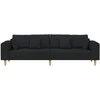 Sofa Juoda 250 x 77 x 76 cm audinys