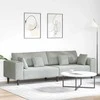 Sofa Šviesiai pilka 250 x 77 x 76 cm Aksomas