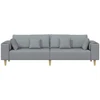 Sofa Šviesiai pilka 250 x 77 x 76 cm audinys