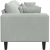 Sofa Šviesiai pilka 250 x 77 x 76 cm Aksomas