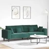 Sofa Tamsiai žalia 250 x 77 x 76 cm Aksomas