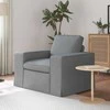 Fotelis Sofa Šviesiai pilka 102 x 80 x 82 cm Metalas