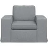 Fotelis Sofa Šviesiai pilka 102 x 80 x 82 cm Metalas
