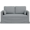 Sofa Šviesiai pilka 138 x 78 x 80 cm Metalas
