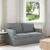 Sofa Šviesiai pilka 142 x 80 x 85 cm Metalas