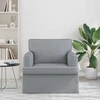 Fotelis Sofa Šviesiai pilka 142 x 80 x 85 cm Metalas