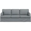 Sofa Šviesiai pilka 142 x 80 x 85 cm Metalas