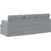 Sofa Šviesiai pilka 142 x 80 x 85 cm Metalas