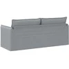 Sofa Šviesiai pilka 195 x 82 x 85 cm Metalas