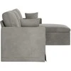 Sofa Šviesiai pilka 228 x 134 x 80 cm Aksomas