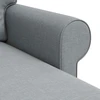 Sofa Šviesiai pilka 245 x 138 x 80 cm audinys