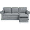 Sofa Šviesiai pilka 195 x 138 x 80 cm audinys