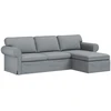 Sofa Šviesiai pilka 245 x 138 x 80 cm audinys