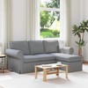 Sofa Šviesiai pilka 195 x 138 x 80 cm audinys