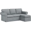 Sofa Šviesiai pilka 195 x 138 x 80 cm audinys