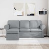 Sofa Šviesiai pilka 195 x 138 x 80 cm audinys