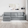 Sofa Šviesiai pilka 245 x 138 x 80 cm audinys