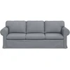 Sofa Šviesiai pilka 215 x 82 x 80 cm Metalas