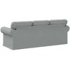 Sofa Šviesiai pilka 215 x 82 x 80 cm Metalas