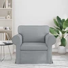 Fotelis Sofa Šviesiai pilka 215 x 82 x 80 cm Metalas