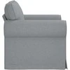 Fotelis Sofa Šviesiai pilka 215 x 82 x 80 cm Metalas