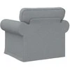 Fotelis Sofa Šviesiai pilka 215 x 82 x 80 cm Metalas