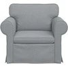 Fotelis Sofa Šviesiai pilka 215 x 82 x 80 cm Metalas