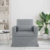 Fotelis Sofa Šviesiai pilka 78 x 78 x 80 cm Metalas