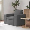 Fotelis Sofa Tamsiai pilka 102 x 80 x 82 cm Metalas