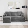 Sofa Tamsiai pilka 178 x 134 x 80 cm Aksomas