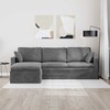 Sofa Tamsiai pilka 228 x 134 x 80 cm Aksomas