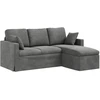 Sofa Tamsiai pilka 178 x 134 x 80 cm Aksomas