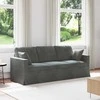 Sofa Tamsiai pilka 198 x 78 x 80 cm Aksomas