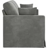 Sofa Tamsiai pilka 198 x 78 x 80 cm Aksomas