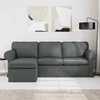 Sofa Tamsiai pilka 215 x 138 x 80 cm Metalas