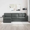 Sofa Tamsiai pilka 215 x 138 x 80 cm Metalas