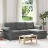 Sofa Tamsiai pilka 215 x 138 x 80 cm Metalas