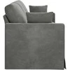 Sofa Tamsiai pilka 228 x 78 x 80 cm Aksomas