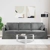 Sofa Tamsiai pilka 228 x 78 x 80 cm Aksomas