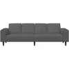 Sofa Tamsiai pilka 250 x 77 x 76 cm Kordūrinis audinys