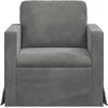 Sofa Tamsiai pilka 78 x 78 x 80 cm Aksomas