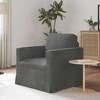 Sofa Tamsiai pilka 78 x 78 x 80 cm Aksomas