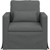 Fotelis Sofa Tamsiai pilka 78 x 78 x 80 cm Metalas