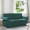 Sofa Tamsiai žalia 215 x 82 x 80 cm Metalas