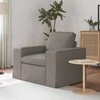 Fotelis Sofa Taupe 102 x 80 x 82 cm Metalas