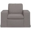 Fotelis Sofa Taupe 102 x 80 x 82 cm Metalas
