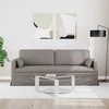 Sofa Taupe 198 x 78 x 80 cm Metalas