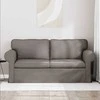 Sofa Taupe 215 x 82 x 80 cm Metalas