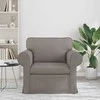 Fotelis Sofa Taupe 215 x 82 x 80 cm Metalas